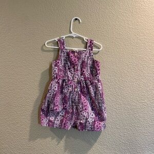 Kate Quinn Purple Floral Romper